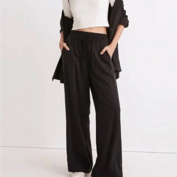 Madewell Pants - Like new Madewell Drapeweave Carley wide leg pants XSP Xsmall petite
